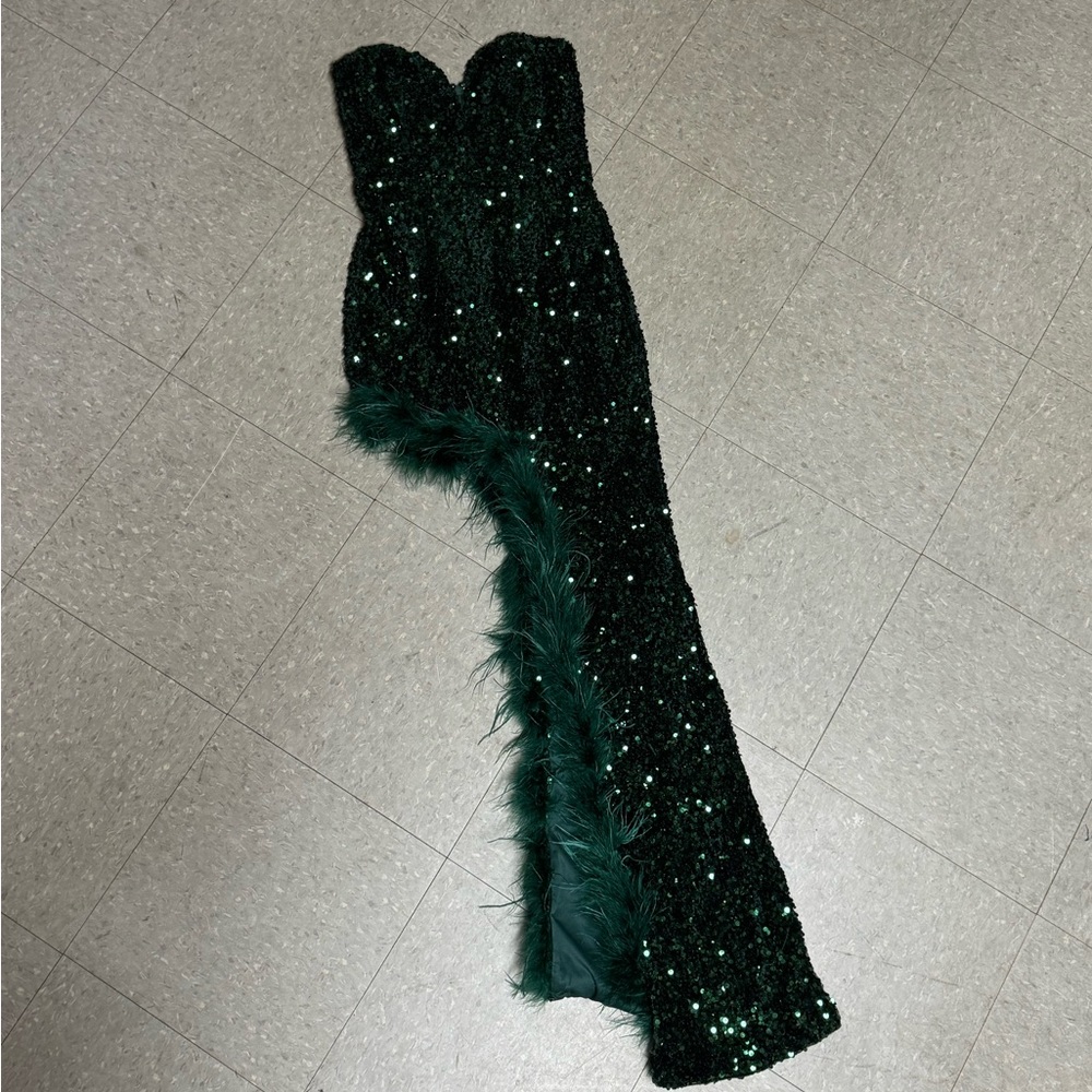 Lulus Strapless Sequin Dress - image 4